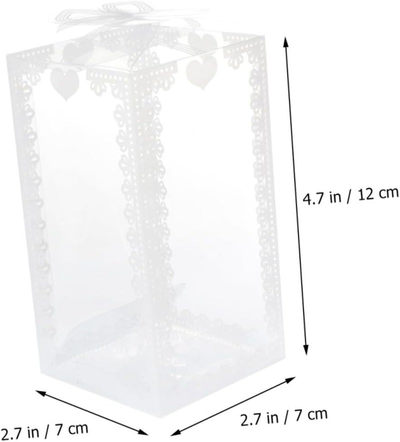 CONGARTENO Candy Boxes with Lid 24pcs 7x7x12cm Floral Printed Party Favor Boxes for Wedding Sweets Packaging and Festival Treat Storage - Image 2