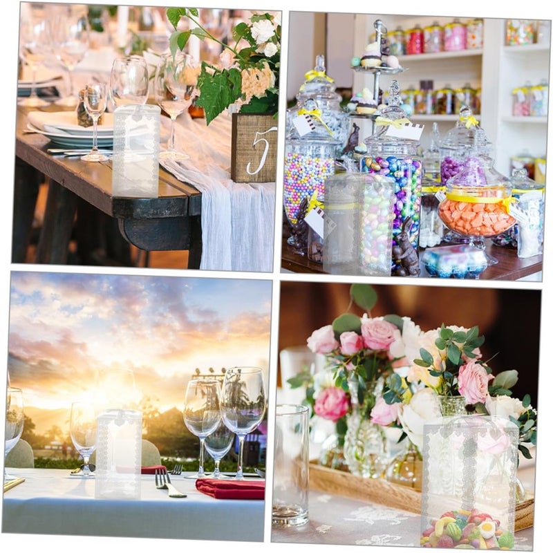 CONGARTENO Candy Boxes with Lid 24pcs 7x7x12cm Floral Printed Party Favor Boxes for Wedding Sweets Packaging and Festival Treat Storage - Image 5