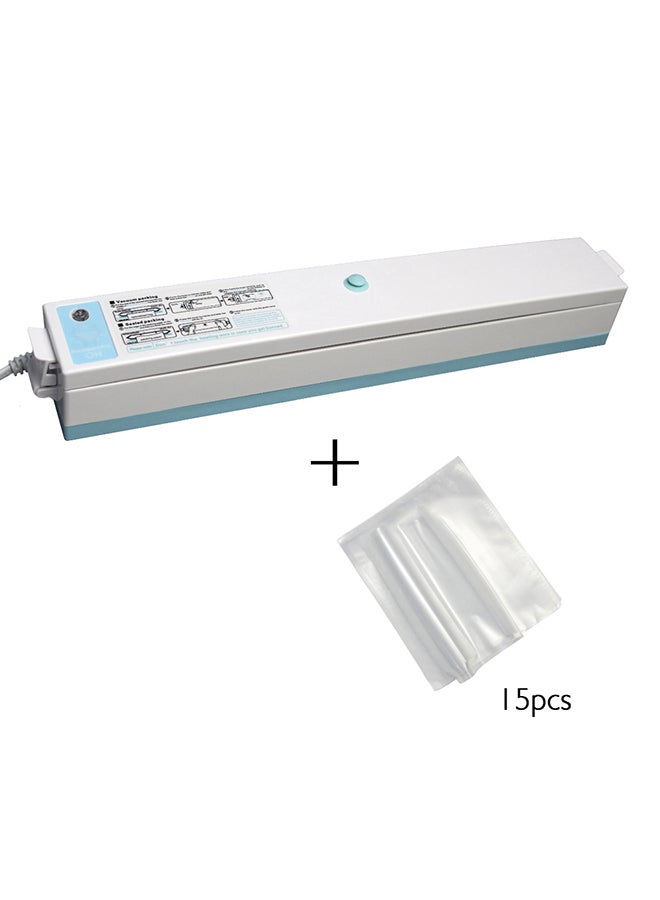 إيفريتش ماكينة تغليف بتفريغ الهواء مع 15 قطعة كيس لون أزرق 700جرام - Image 1