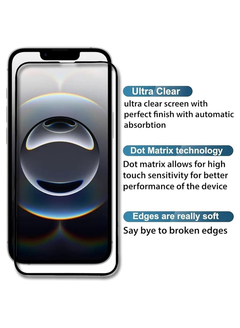 Iphone 16E Screen Protector, Full Glue, Bubble Free, Anti-Scratch, Anti-Fingerprint, 9H Hardness 3D Curved Edge Tempered Glass Screen Protector for Iphone 16e 2025  - Image 4