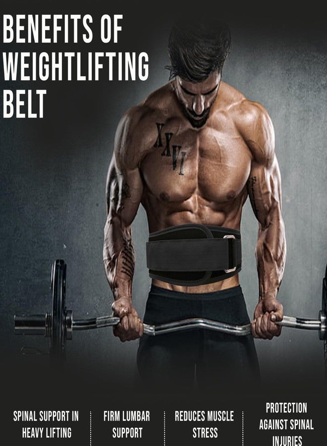 Mayor Weight Lifting Gym Belt for Men & Women - Heavy Duty Back Support Belt for Powerlifting, Squats & Deadlift Workout | Adjustable Strength Training Belt (XL, Black) - Image 2