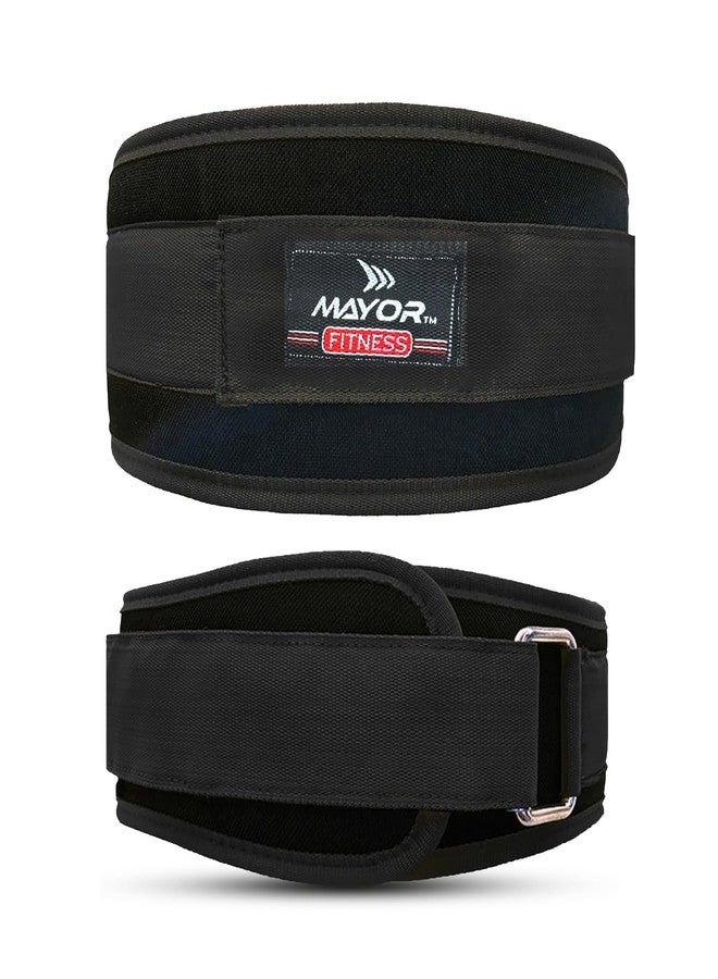 Mayor Weight Lifting Gym Belt for Men & Women - Heavy Duty Back Support Belt for Powerlifting, Squats & Deadlift Workout | Adjustable Strength Training Belt (XL, Black) - Image 1