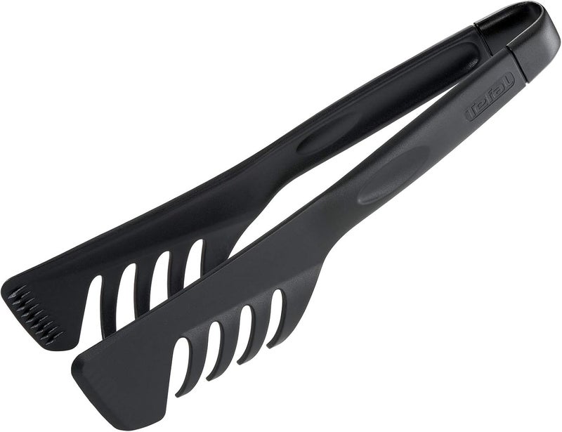 تيفال ملعقة تيفال بينفيون لتقطيع السلطات (TEFAL Bienvenue Salad Tongs) | أداة مطبخ | مقاومة عالية للحرارة | لا تترك خدوش على أواني الطهي | مناسبة للغسالة الأوتوماتيكية | لون أسود | مصنوعة من البلاستيك | مصنوعة في فرنسا | ضمان لمدة سنتين | رقم المنتج: 2745312 - Image 1