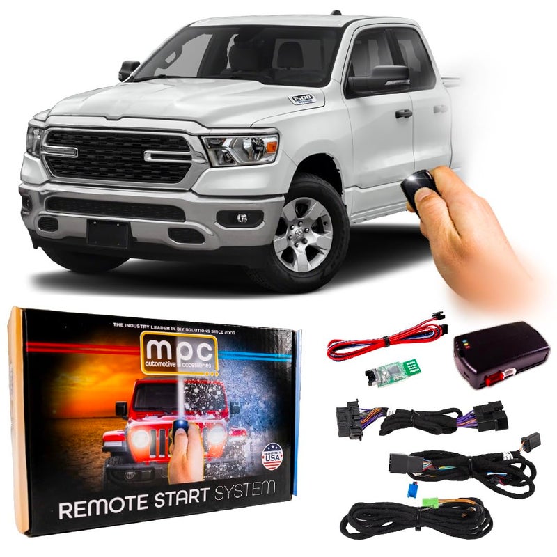 MPC Remote Start Kit Compatible with RAM 1500 20192024 Plug and Play Push Lock 3X to Start USA Tech Support