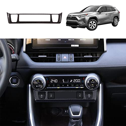YOFAMO for Toyota RAV4 ABS Carbon Fiber Seat Heating Button Decoration Frame Trim Cover for Toyota RAV4 2019 2020 2021 2022 Interior Accessories(1PC) - Image 1