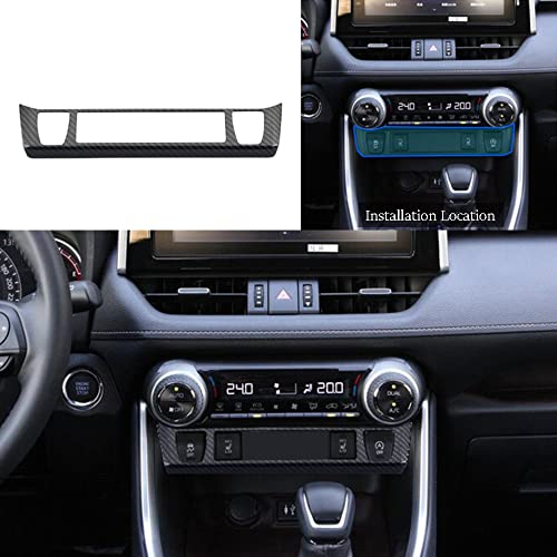 YOFAMO for Toyota RAV4 ABS Carbon Fiber Seat Heating Button Decoration Frame Trim Cover for Toyota RAV4 2019 2020 2021 2022 Interior Accessories(1PC) - Image 3