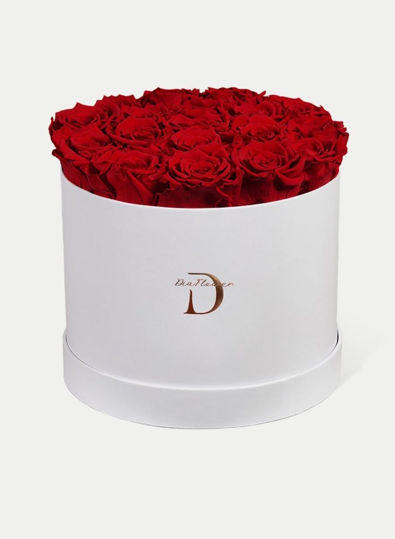 Dia FLOWER Infinity Round Box, Romantic Red - Image 3