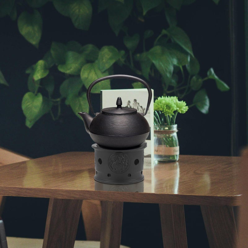 Purple Sand Ceramic Tea Pot Warmer Stove Base Portable Heater For Outdoor And Home Use - Image 4