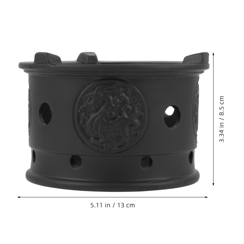 Purple Sand Ceramic Tea Pot Warmer Stove Base Portable Heater For Outdoor And Home Use - Image 3