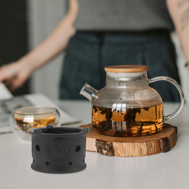 Purple Sand Ceramic Tea Pot Warmer Stove Base Portable Heater For Outdoor And Home Use - Image 5