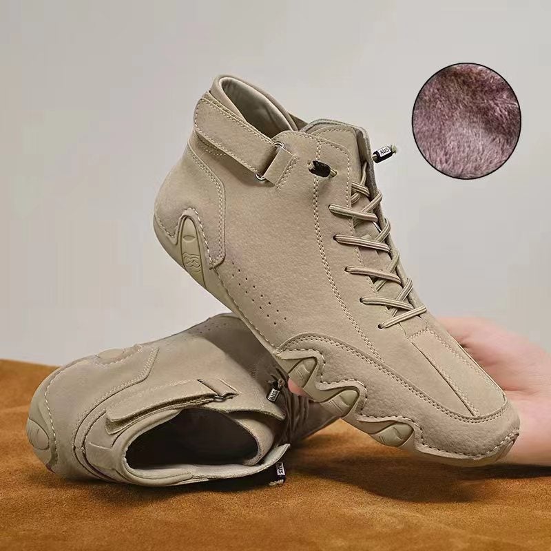 Didi Ram Popular Men'S Shoes High-Top Cotton Shoes Men'S Casual Shoes Winter Velvet Thickeneded Shoes Boots Men'S Style - Image 1