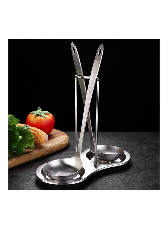 NIBEMINENT Stainless Steel Spoon Rest Silver  - Image 3