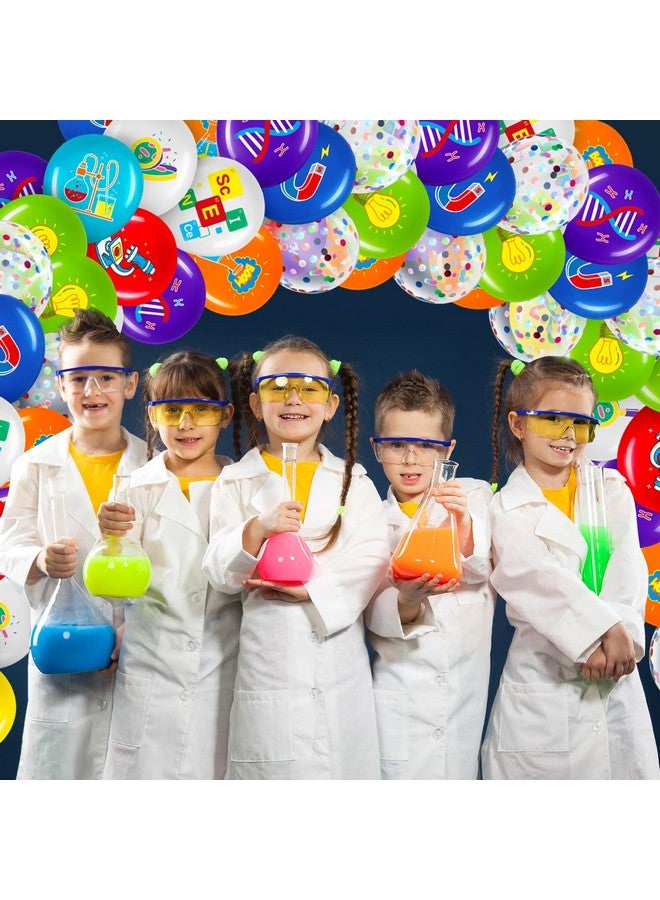 Capoda 60 Pieces Science Party Balloons Decorations Science Latex Balloons Scientist Themed Birthday Decoration for Classroom Little Scientist Party Supplies Favors Chemistry Laboratory Supplies Decor - Image 5