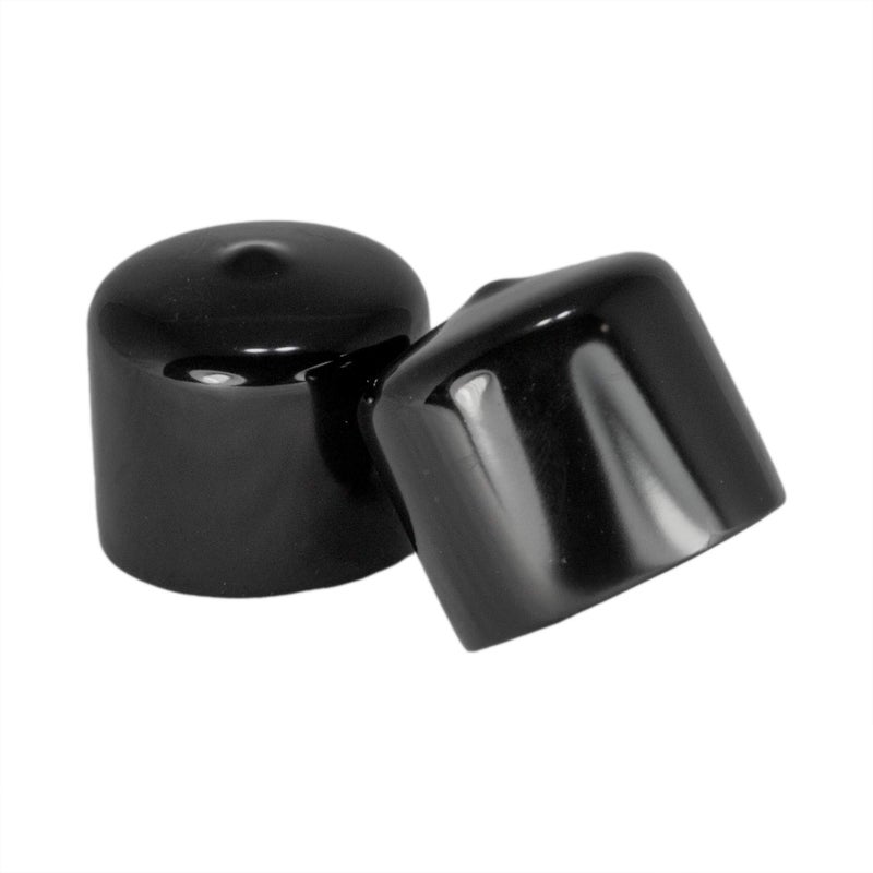 Prescott Plastics 1 1/4â€ (31.75 mm) Outer Perimeter Flexible Plastic Hole Plugs, Square Black Metal Tubing End Caps, Strong Furniture Leg Inserts, Impact & Weather Resistant, Made in the USA - 50 Pack - Image 1