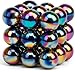 LNCOJOLM 30PCS Magnet Rainbow Rock Stone Fidget Toys for Adults Magnets for Whiteboard Office Map Kitchen Replacement Magnet with Fiber Case for Ferrite Putty Magnetic Game - Image 2
