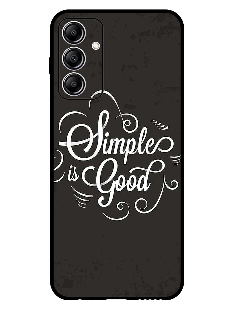 Theodor Protective Case Anti Scratch Shock Proof Bumper Cover For Samsung Galaxy A35 Simple Is Good - Image 1