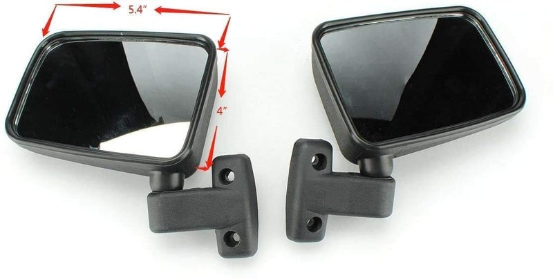Chikia Hisun Axis Side Mirrors Rearview Replacement for Hisun UTV 400 500 700 800,Massimo 500 700,Coleman 500 700,Axis 500 700,Uforce 550,Uforce 800,Zforce 500 800 1000（without mounting hardware） - Image 4