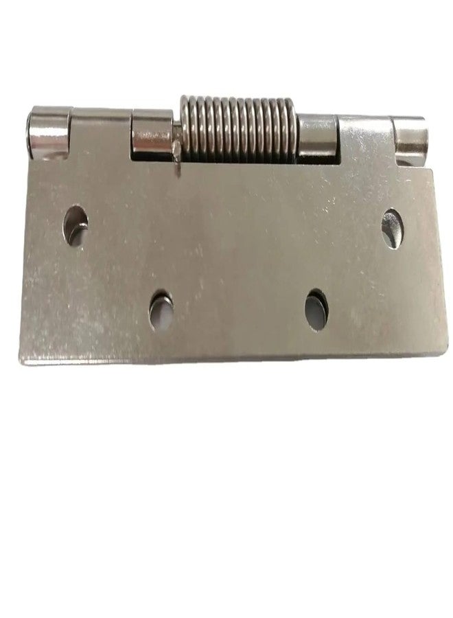 Packcy Spring Loaded Hinge | Automatic Close Heavy-Duty with 8 Screws 100x60x1.35mm Sofa Arm Tray Durable Action Hardware for Cabinets, Foldable Tables & DIY Projects - Image 4