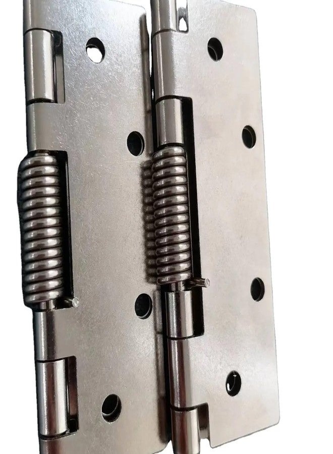 Packcy Spring Loaded Hinge | Automatic Close Heavy-Duty with 8 Screws 100x60x1.35mm Sofa Arm Tray Durable Action Hardware for Cabinets, Foldable Tables & DIY Projects - Image 1