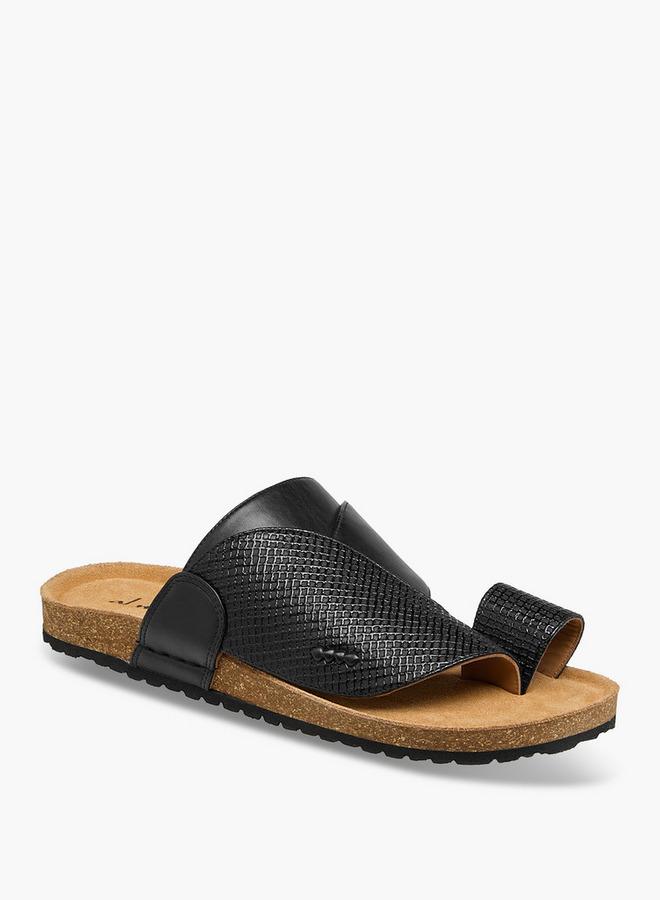 Al Waha Men Leather Arabic Sandals Ramadan Collection - Image 1