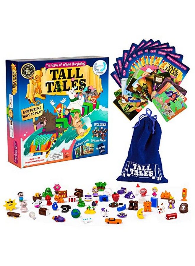 SCS Direct Tall Tales Story Telling Board Game The Educational Family Game Of Infinite Storytelling 5 Ways To Play Promotes Creativity And Language Skills - Image 1