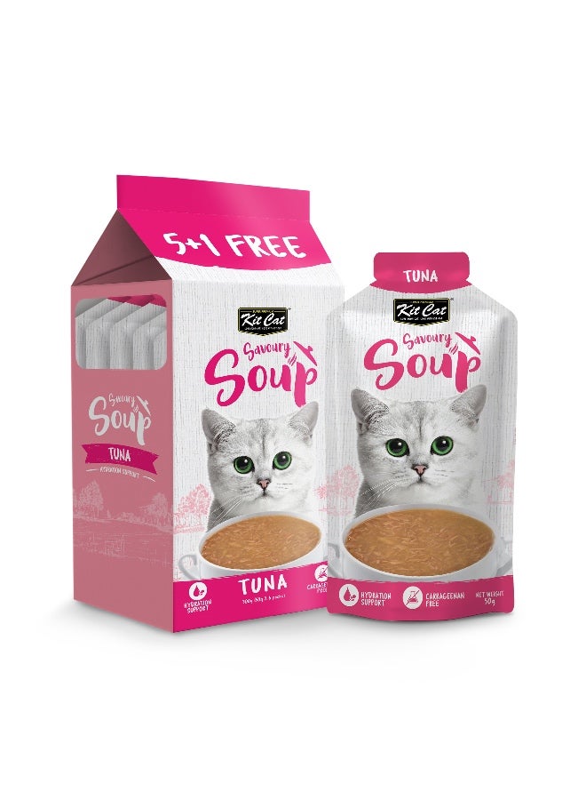Kit Cat Tuna Soup (5+1)×50 g Wet Food For Cats Kit Cat Pouches  - Image 3