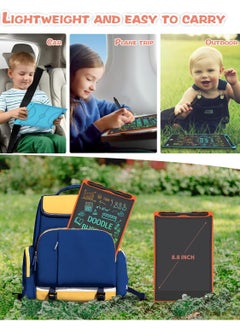 WHITE GAINS White Gains LCD Writing Tablet, 8.8 Inch Colorful Doodle Board for Kids - Erasable Electronic Drawing Pad for Learning, Creative Fun, and Travel - Ideal Educational Toy Gift for Boys & Girls 3+ Years Old (Orange)  - Image 5