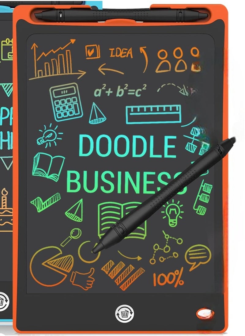 WHITE GAINS White Gains LCD Writing Tablet, 8.8 Inch Colorful Doodle Board for Kids - Erasable Electronic Drawing Pad for Learning, Creative Fun, and Travel - Ideal Educational Toy Gift for Boys & Girls 3+ Years Old (Orange)  - Image 2