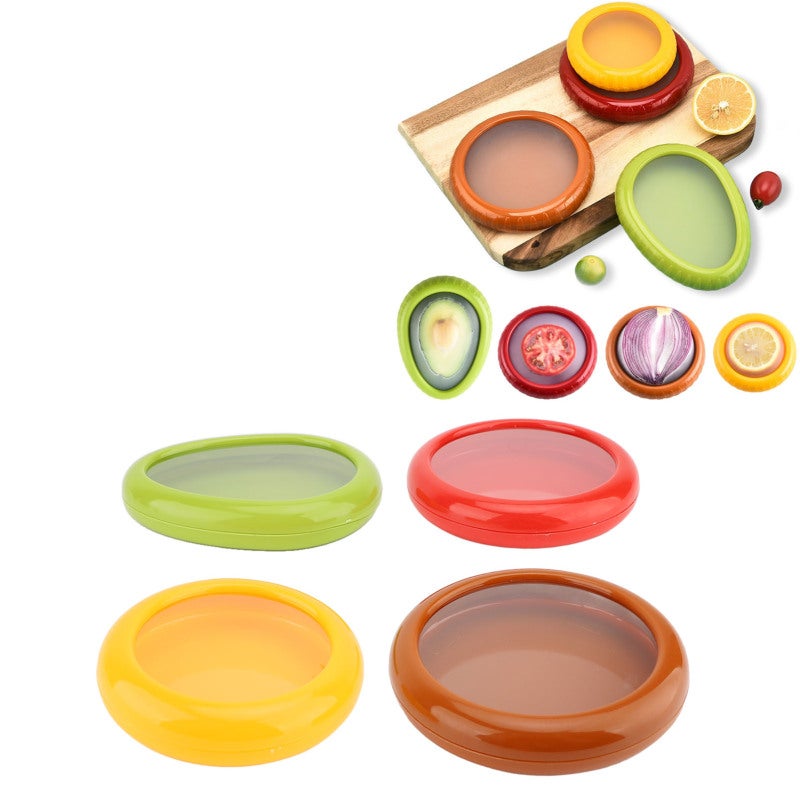 Fruit Storage Box: Food Grade Silicone & ABS Airtight Seal - Easy To Open Screw Lid Produce Storage Container for Refrigerator, Kitchen, Camping - Image 1