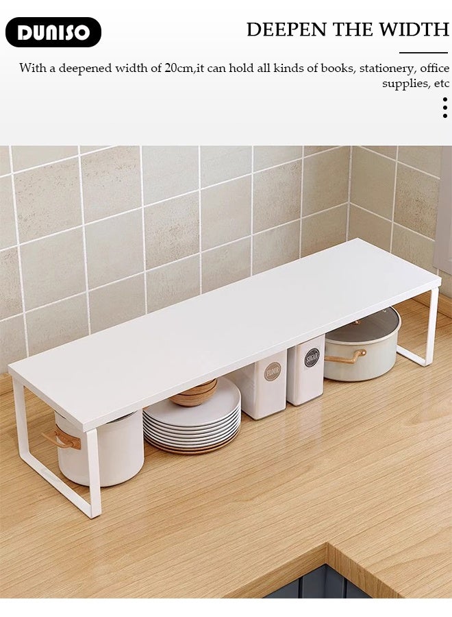DUNISO Kitchen Cabinet Shelf Organizers,Microwave Oven Rack Stand Organizer,Kitchen Countertop Storage, Spice Organizer,Under Sink Cabinet Organizer for Kitchen Bathroom Cabinet - Image 5