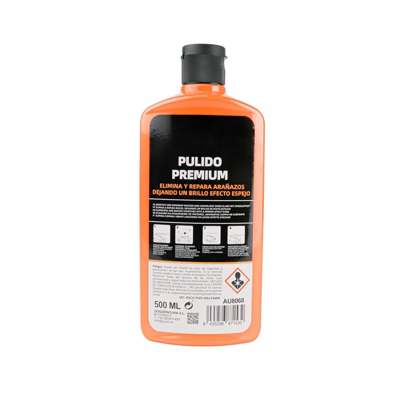 Various - Premium Polishing 500 ml, Car Polish Scratches, Intense Shine and Restoration of Paint for Cars, Car Damage Repair (Premium Polishing Wax AU8068) - Image 2