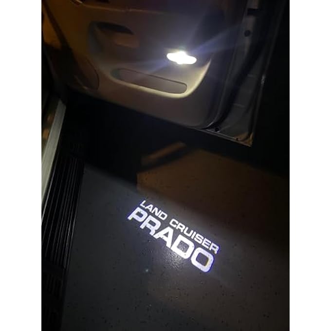Vierex Door Logo Light For Toyota Prado 2003 2004 2005 2006 2007 2008 2009 No Fade Prado Accessories Welcome Projector Light Plug And Play Super Bright Logo Glass Lens - Image 2