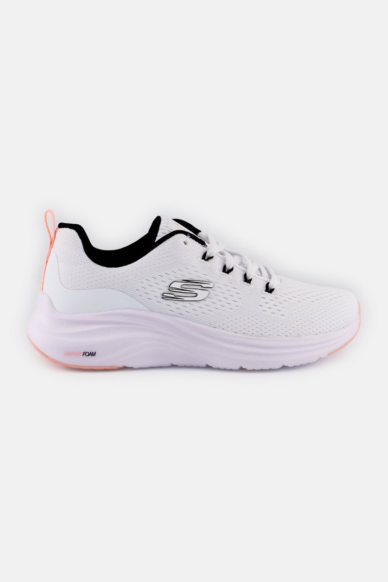 SKECHERS Women Vapor Form Lace Up Outdoor Shoes, White - Image 2