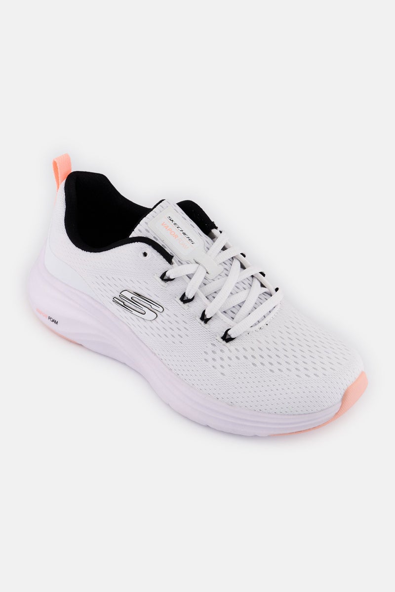 SKECHERS Women Vapor Form Lace Up Outdoor Shoes, White - Image 1