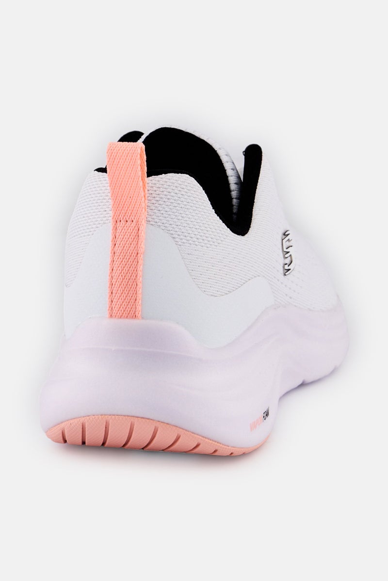 SKECHERS Women Vapor Form Lace Up Outdoor Shoes, White - Image 4