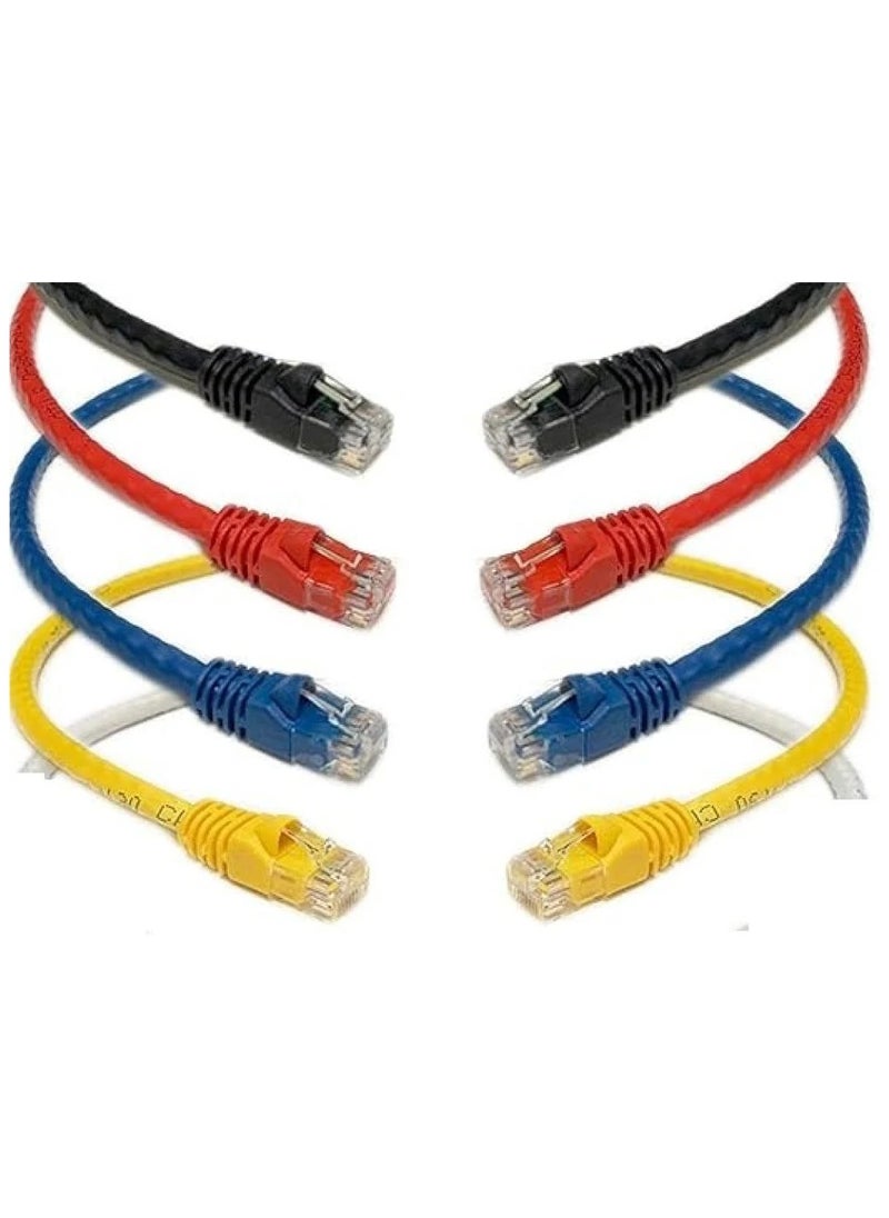 Generic RJ45 CAT5 Ethernet LAN Network Cable 50Cm-(4pieces) 