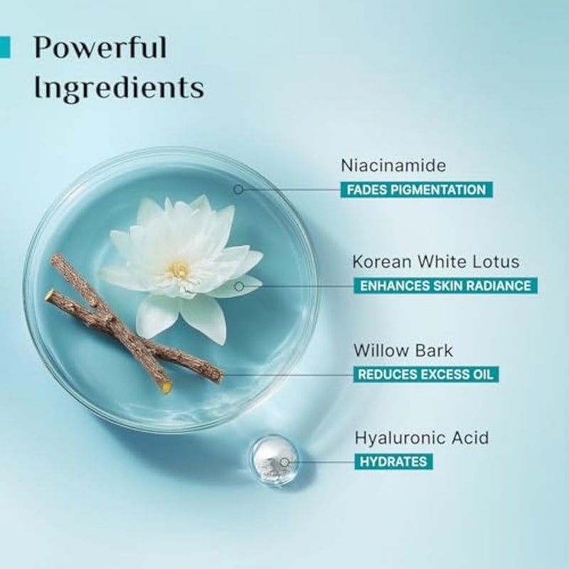 Pilgrim Korean Oil free Gel Moisturizer for oily skin with Hyaluronic Acid & Willow Bark Extracts | Moisturiser for face | Suitable for Oily & Acne-Prone Skin| Men & Women | Korean Skin Care | 50gm - Image 4