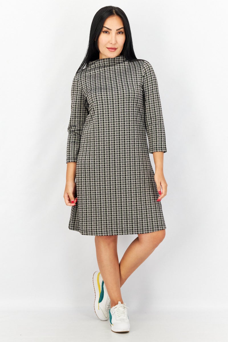 ESPRIT Women Textured Mini Dress, Black - Image 4