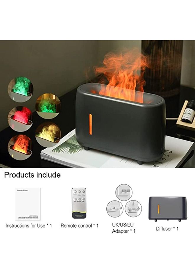 PADOM موزع الزيوت العطرية من بادوم مع ضوء اللهب، مرطب ضباب العلاج بالروائح 180 مل، موزع هواء عطري مع حماية الإغلاق التلقائي للمنزل والمكتب - Image 2