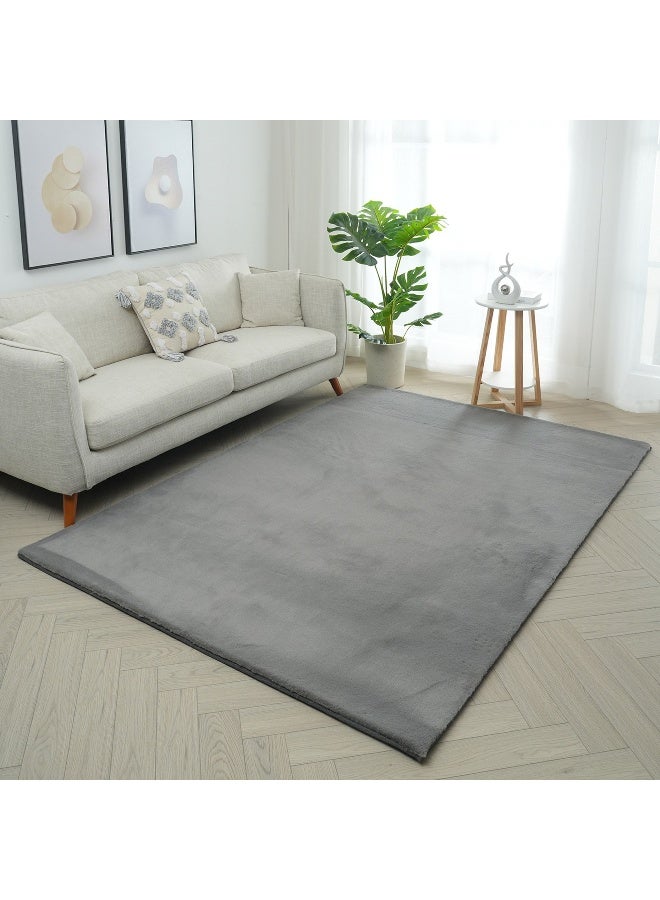 Home Box Faux Rabbit Fur Rug 230 x 160 cm - Image 1