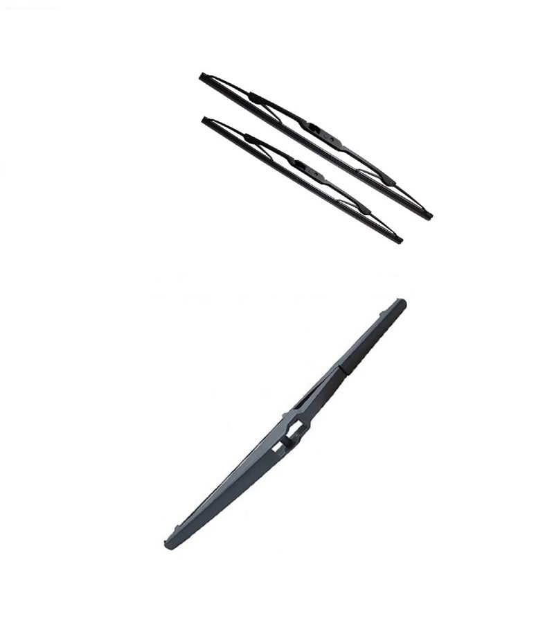 AutoClean Front Wiper Blade Metal Type + Rear Blade For Vitara Brezza (FRONT + REAR BLADE ONLY) - Image 1