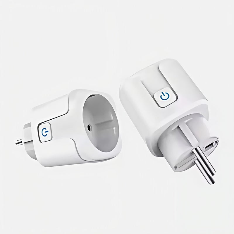 Smart WiFi Socket 20A EU Smart Plug With Power Monitoring Timing Function, Supports Alexa & Google Home, Heavy Duty Devices