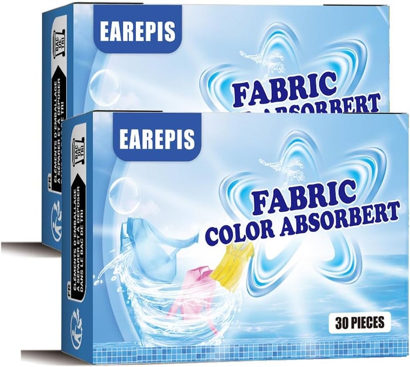 Temp resistant Dryer Sheets, Prevent Color Bleeds Runs Absorber Laundry Sheets, Anti Dyeing Clothes, Clothing Color Absorbing Paper Mite Removal Color Trapping Sheets for Home Apartment Use(1 Box/30Pcs) Medium weight - Image 1