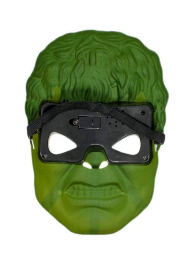 NIBEMINENT Avengers Superhero Hulk Face Mask With LED Light 12x16x3cm - Image 2