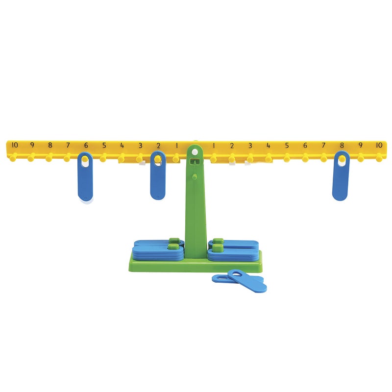 Learning Advantage Edx Education Student Math Balance - In Home Learning Manipulative for Early Math and Number Concepts - Includes 20 Weights - Beginner Addition, Subtraction and Equations - Image 1