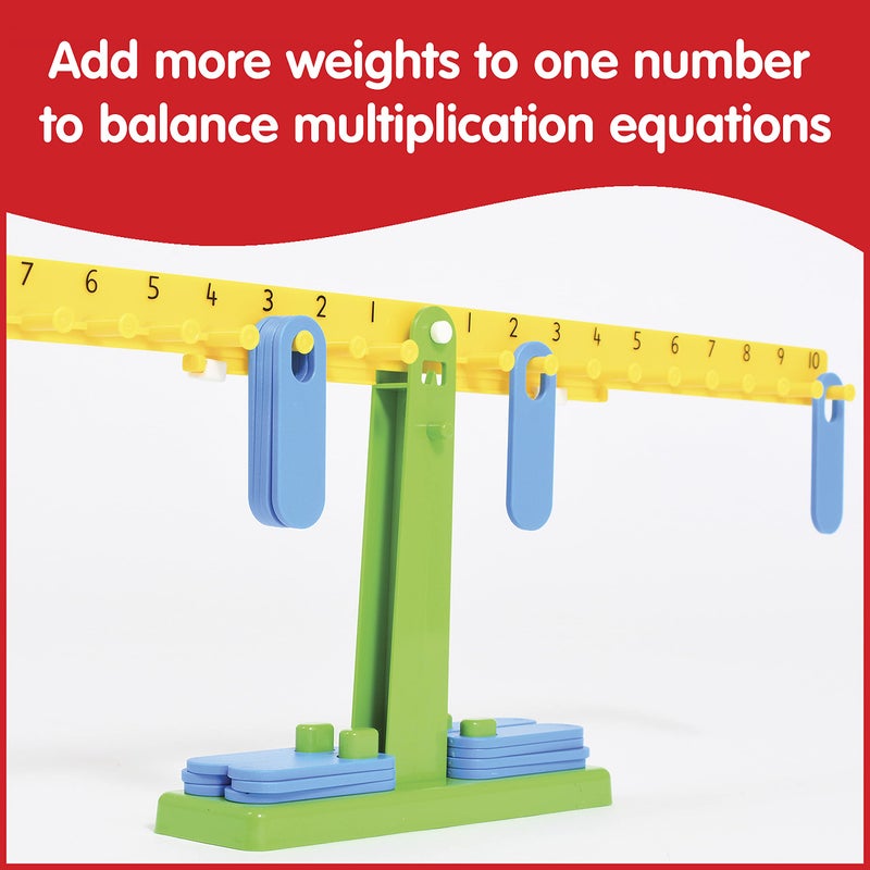 Learning Advantage Edx Education Student Math Balance - In Home Learning Manipulative for Early Math and Number Concepts - Includes 20 Weights - Beginner Addition, Subtraction and Equations - Image 4
