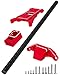 RCHuiWow RC Chassis Brace Kit Upgrades Part for 110 Slash 4x4 LCGSlash 4x4 LCG VXLRustler 4x4Rustler 4x4 VXLAlloy Aluminium wCarbon Fibre Chassis BraceRed - Image 3