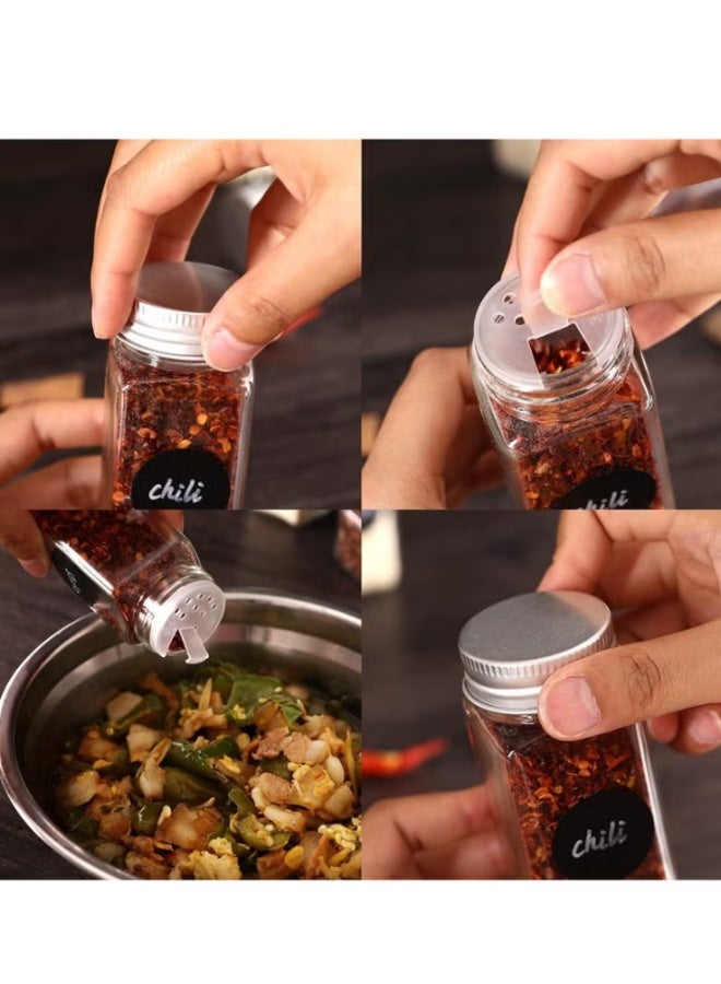 BLOOMING TIME 24-Piece Glass Spice Jar Set Multicolour - Image 2