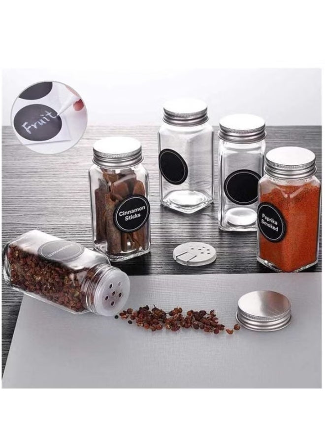 BLOOMING TIME 24-Piece Glass Spice Jar Set Multicolour - Image 3