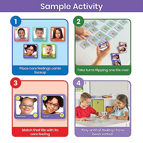 hand2mind Express Your Feelings Memory Match Game, Emotion Cards, Matching Game, Emotional Intelligence for Kids, Play Therapy Games for Kids, Social Emotional Learning Activities, Social Skills Games - Image 3